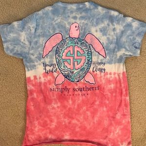 Simply Southern Tie Dyed T shirt Size Medium